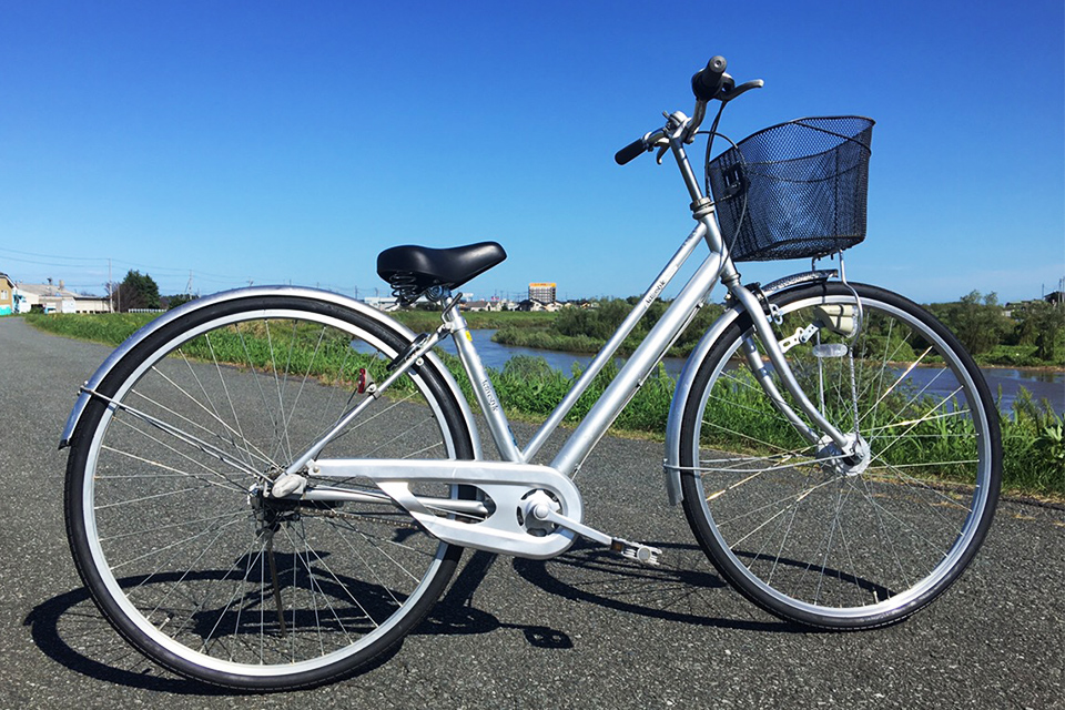 大量自転車レンタルドットコムのシティ自転車見本写真